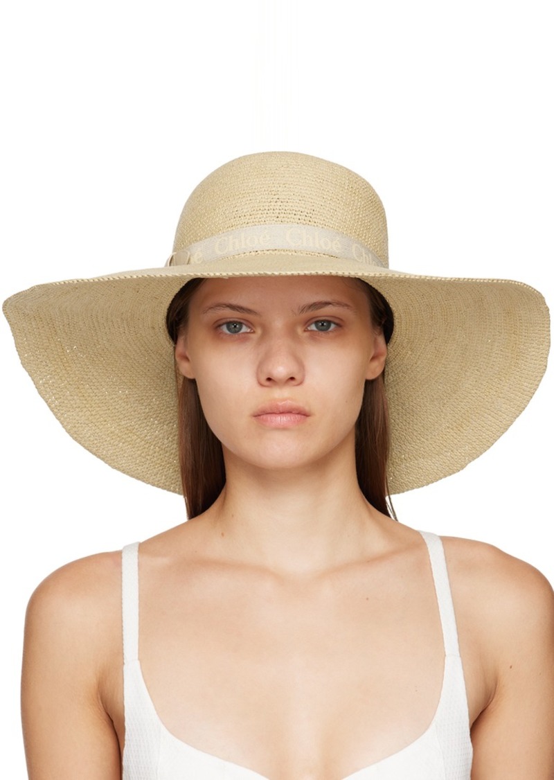 Chloé Beige Borsalino Edition Woody Hat