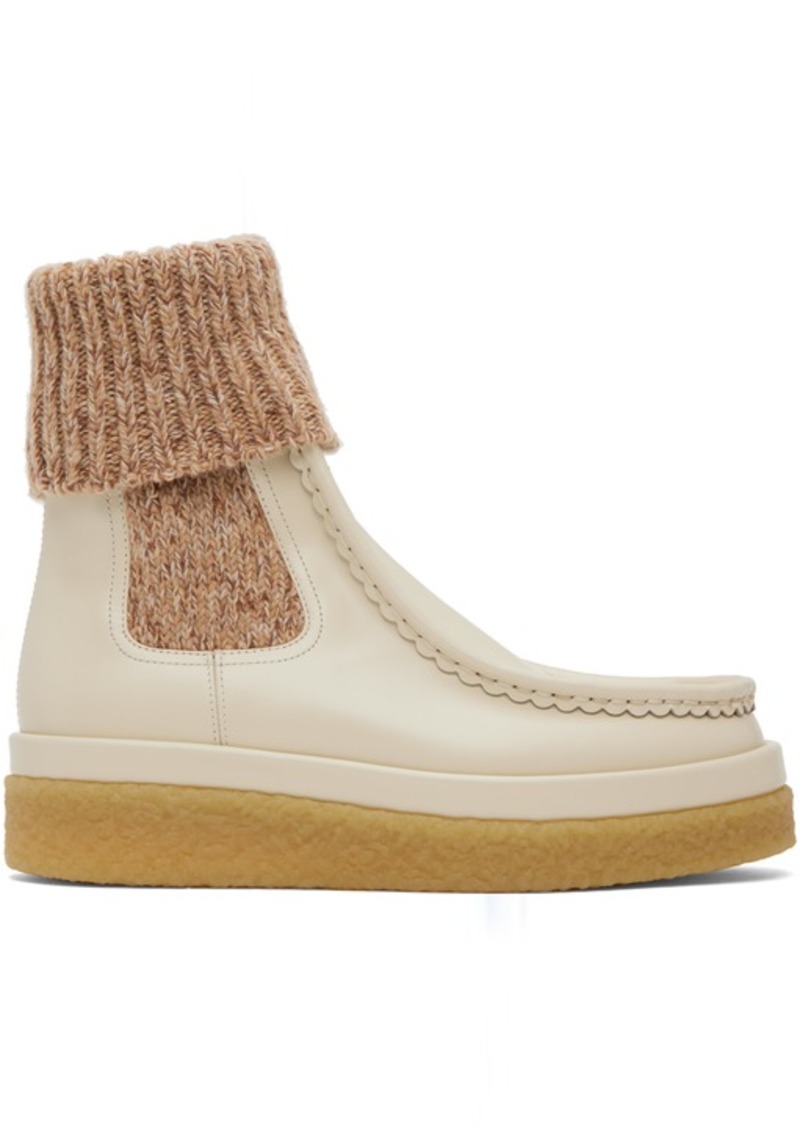 Chloé Beige Jamie Boots