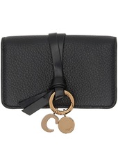 Chloé Black Alphabet Card Holder