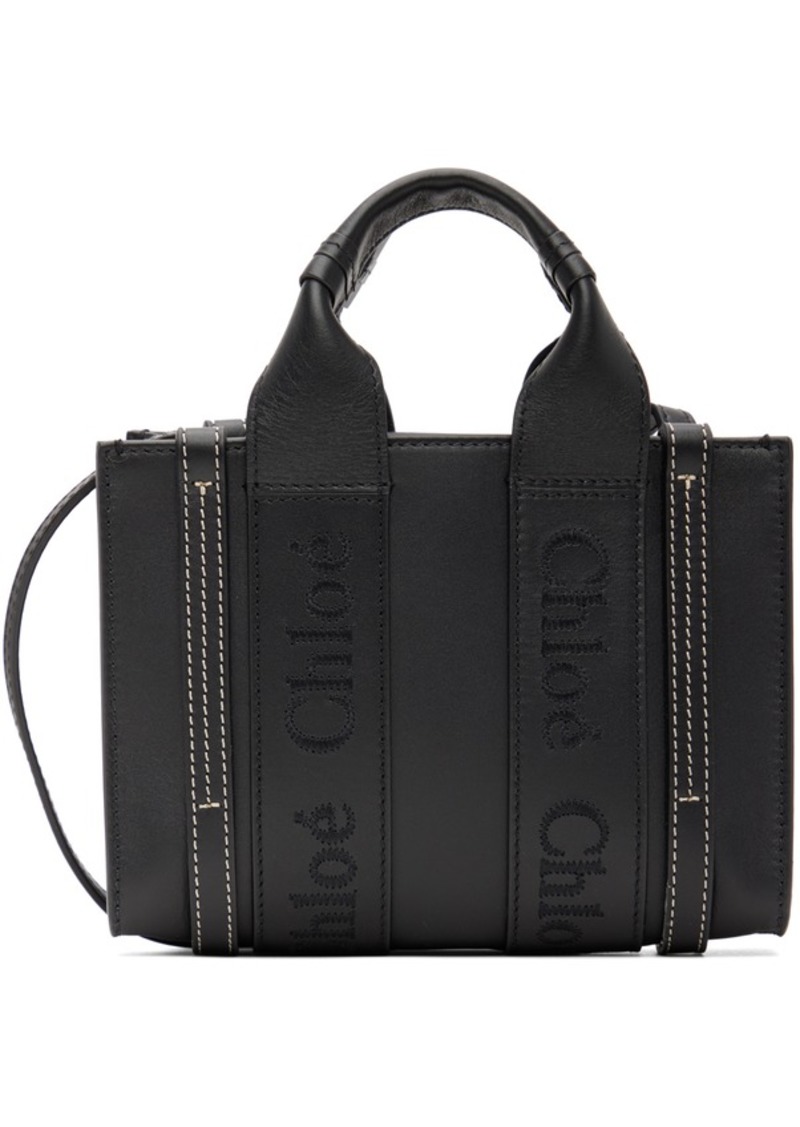 Chloé Black Mini Woody Tote