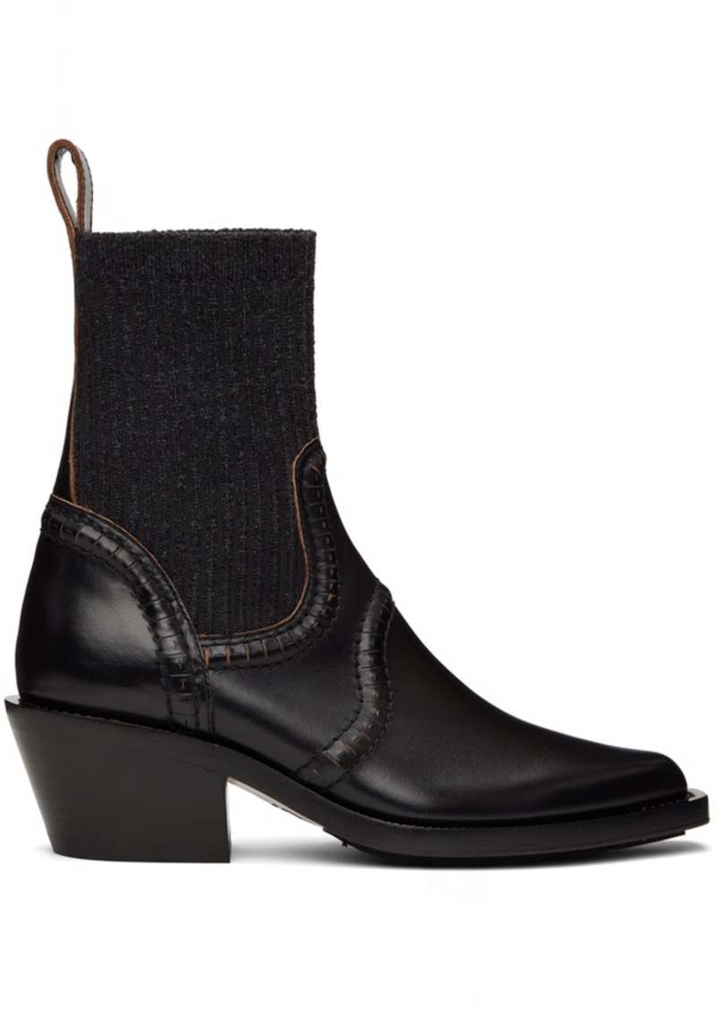 Chloé Black Nellie Ankle Boots