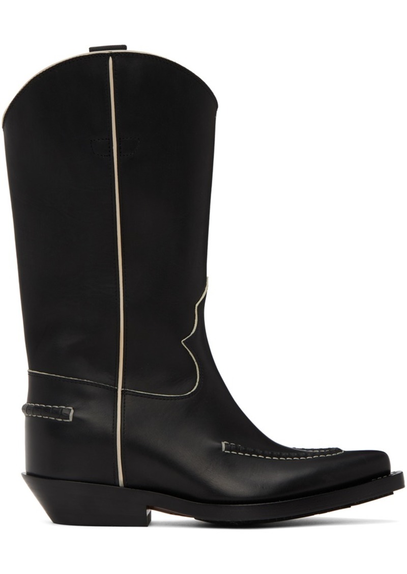 Chloé Black Nellie Cowboy Boots