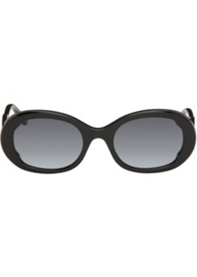 Chloé Black Oval Sunglasses
