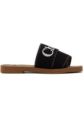 Chloé Black Woody Sandals