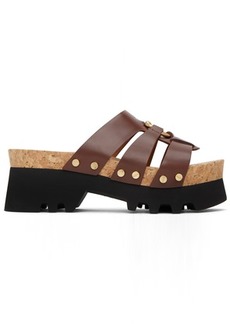 Chloé Brown Owena Platform Sandals