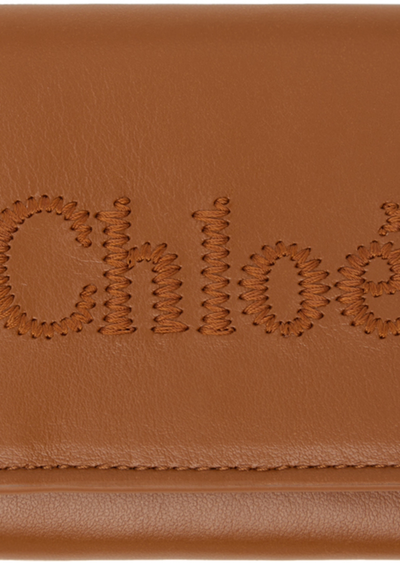 Chloé Brown Small Sense Wallet