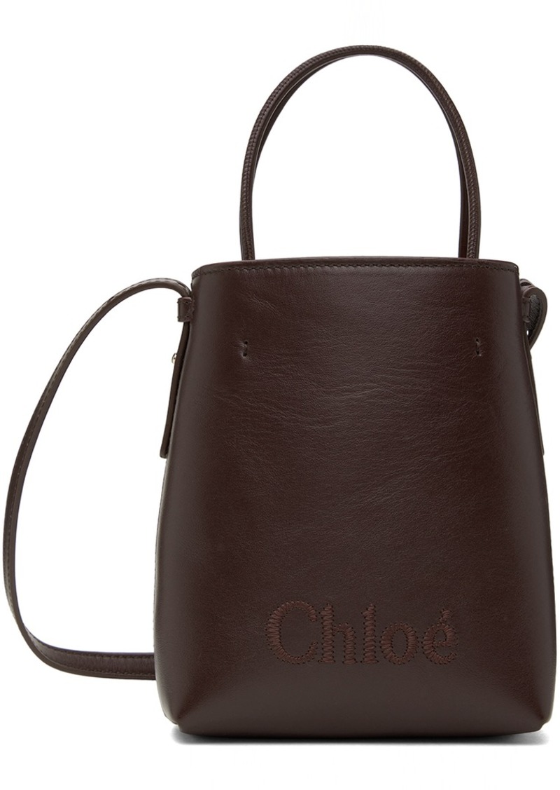 Chloé Burgundy Micro Sense Bag