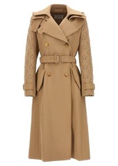 CHLOÉ Embroidered hooded trench coat