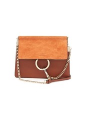Chloé Faye small leather and suede cross-body bag