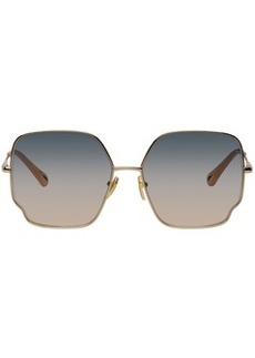 Chloé Gold Square Sunglasses
