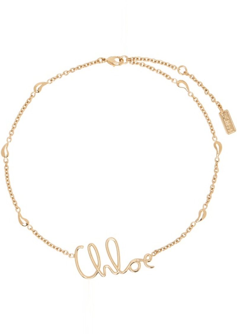 Chloé Gold 'The Chloé Iconic' Necklace