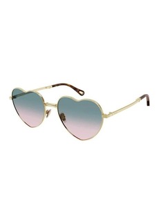 CHLOÉ Gold/Green/Pink Milane Sunglasses