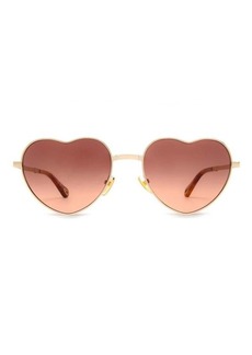 CHLOÉ Gold/Red/Orange Milane Sunglasses