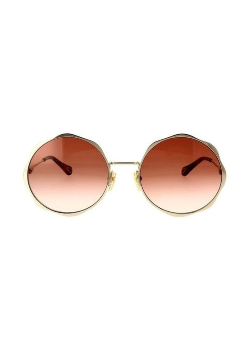 CHLOÉ Gold/Rust Honoré Sunglasses