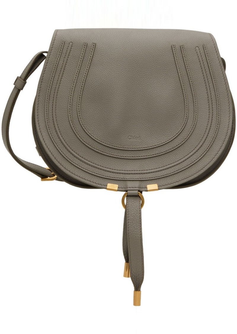 Chloé Gray Medium Marcie Saddle Bag