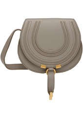 Chloé Gray Small Marcie Saddle Bag