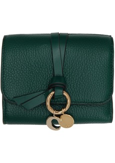 Chloé Green Small Alphabet Trifold Wallet