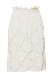 Chloé High-rise lace-trimmed skirt