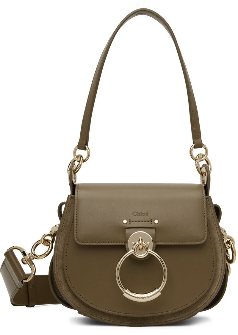 Chloé Khaki Small Tess Bag