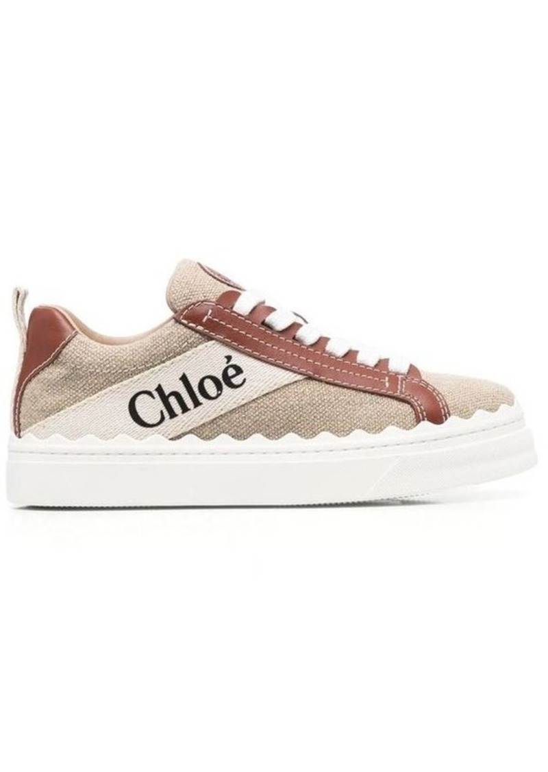 CHLOÉ Lauren leather sneakers