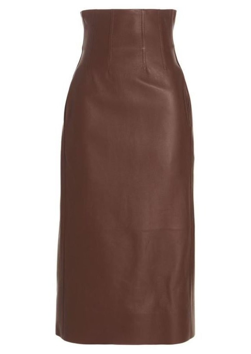 CHLOÉ Leather loungette skirt