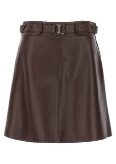 CHLOÉ Leather mini skirt