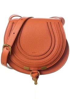Chloé Marcie Small Leather Saddle Bag
