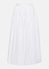 Chloé Mid-rise cotton maxi skirt