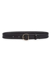 Chloé Mony Whipstitched Leather Belt