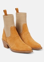 Chloé Nellie suede ankle boots