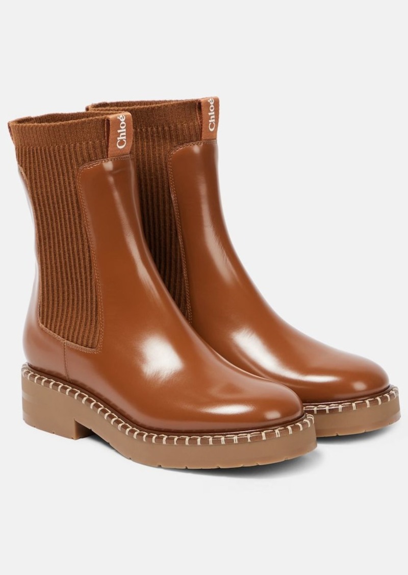 Chloé Noua leather ankle boots