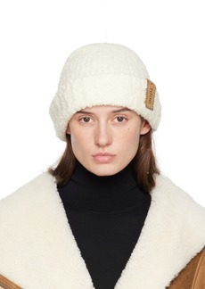 Chloé Off-White Curly Knit Beanie