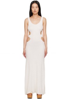 Chloé Off-White Cutout Maxi Dress