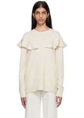 Chloé Off-White Ruffled Sweater