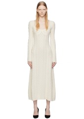 Chloé Off-White Scoop Neck Maxi Dress