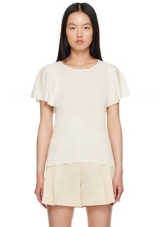 Chloé Off-White Wing-Sleeve T-Shirt