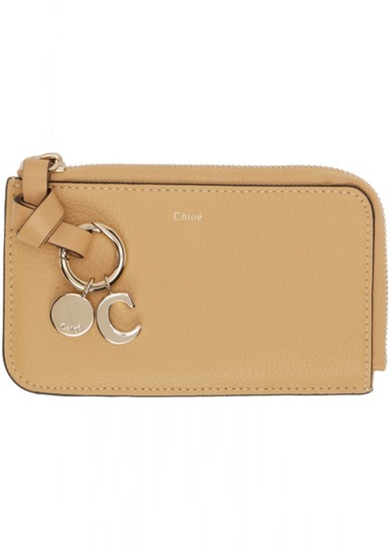 Chloé Orange Alphabet Card Holder