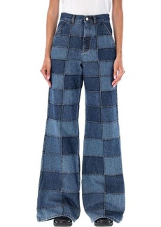 CHLOÉ Patchwork denim jeans
