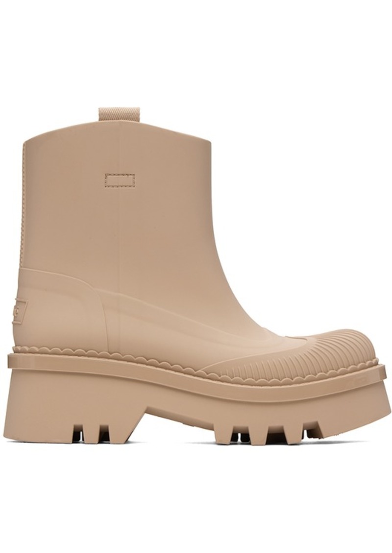 Chloé Pink Raina Rain Boots