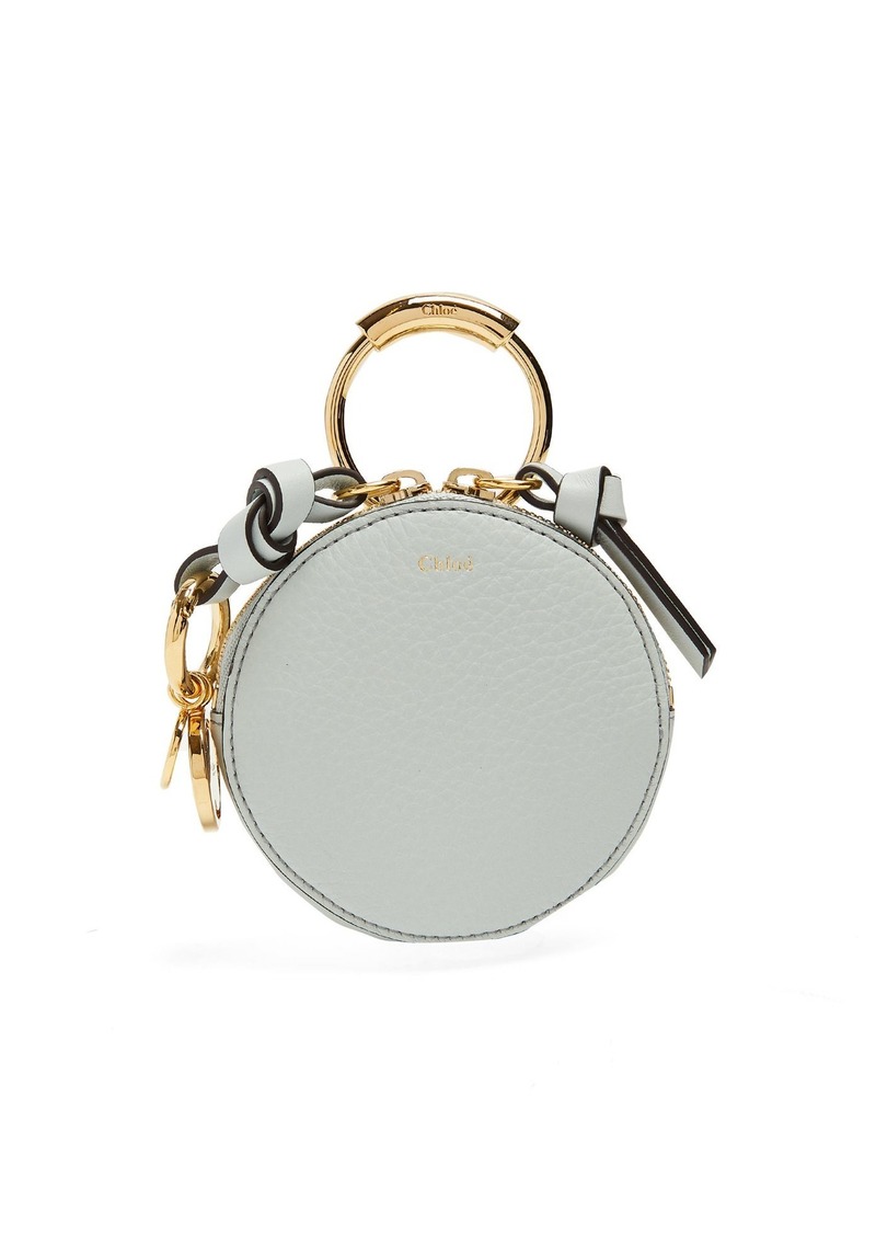 Chloé Round-mini leather coin purse