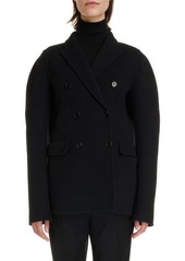 Chloé Rounded Shoulder Wool & Cashmere Coat