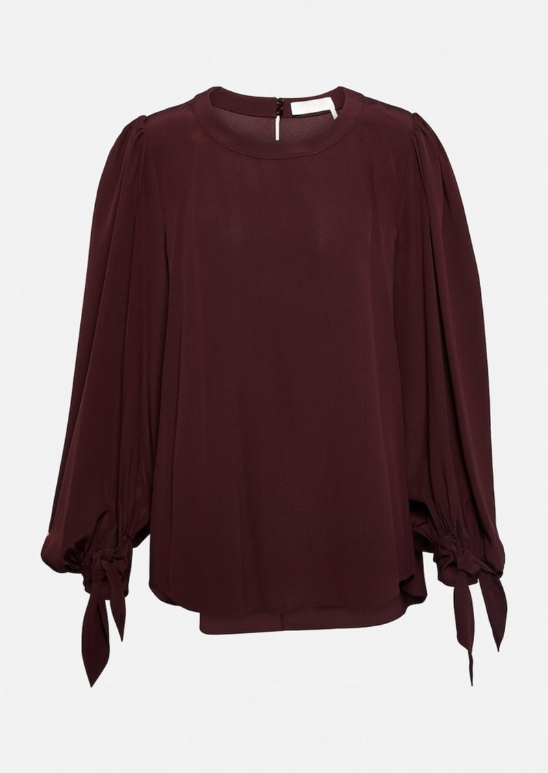 Chloé Silk crêpe de chine blouse