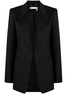CHLOÉ Single-breasted silk blend wool jacket