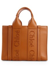 Chloé Small Woody Leather Tote