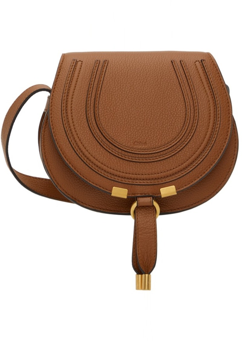 Chloé Tan Mini Marcie Saddle Bag