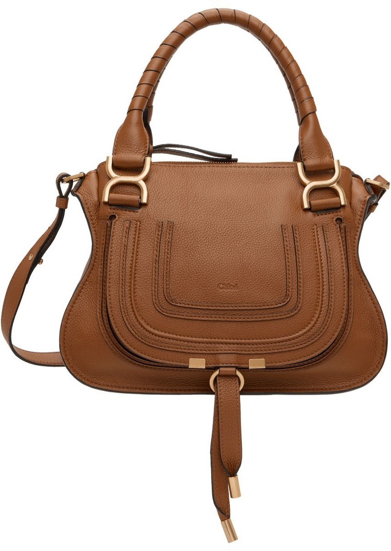 Chloé Tan Small Marcie Shoulder Bag