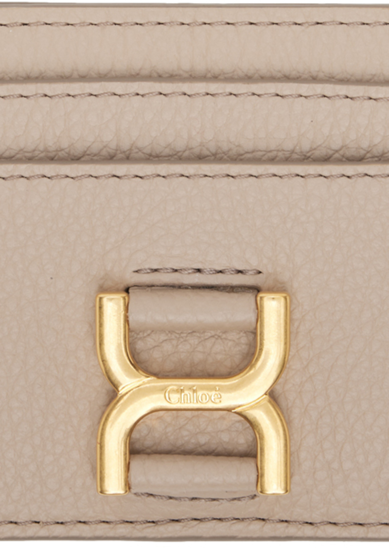 Chloé Taupe Marcie Card Holder