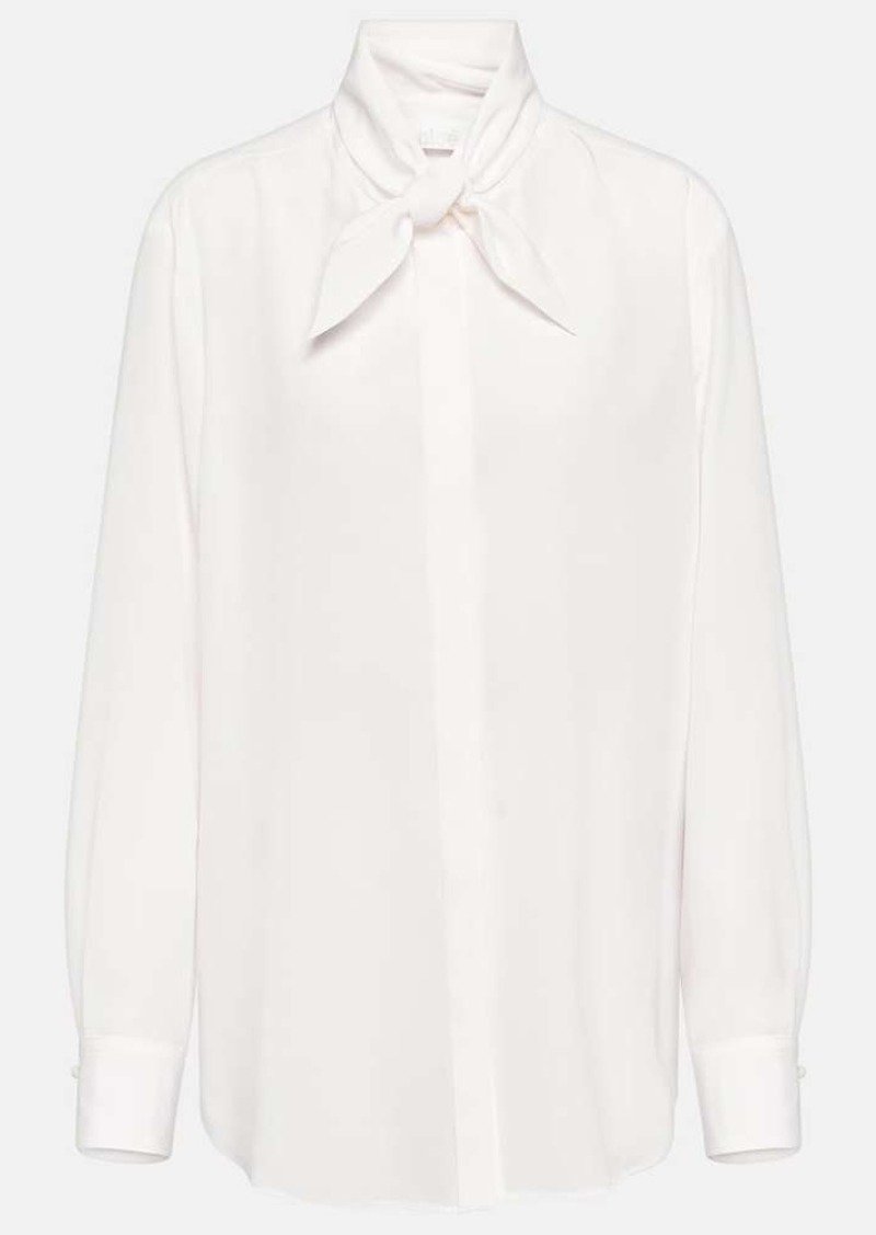 Chloé Tie-neck silk shirt