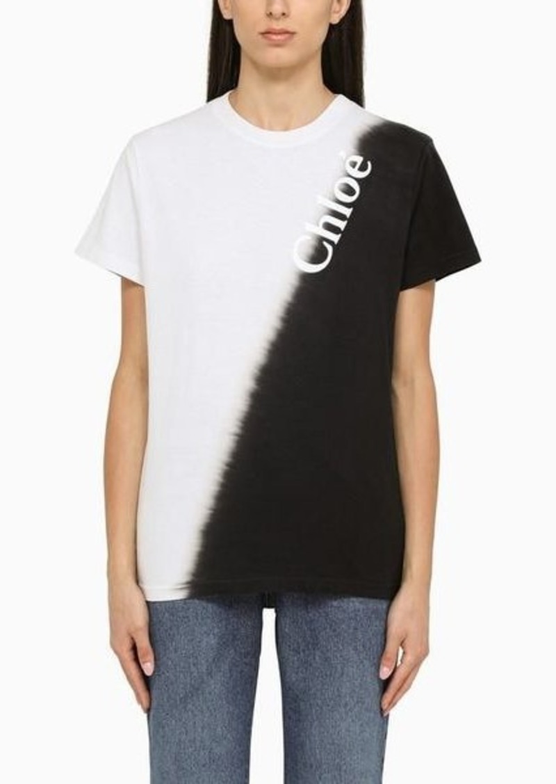 Chloé Two-tone T-shirt with logo
