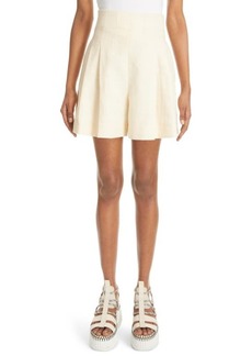 Chloé Vertical Linen Shorts